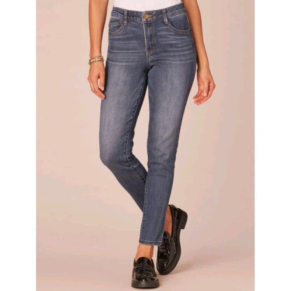 Democracy Absolution Denim High Rise Ankle Length Skinny Jeans Plus Size 16